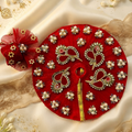 Royal Red & Pearl Festal Attire