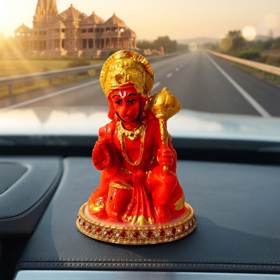 Hanuman Ji Murti with Gada | Bajrangbali Idol for Home Temple | Sankat Mochan Statue for Pooja