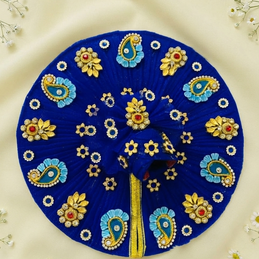 Divine Azure Paisley Thakur Ji Dress