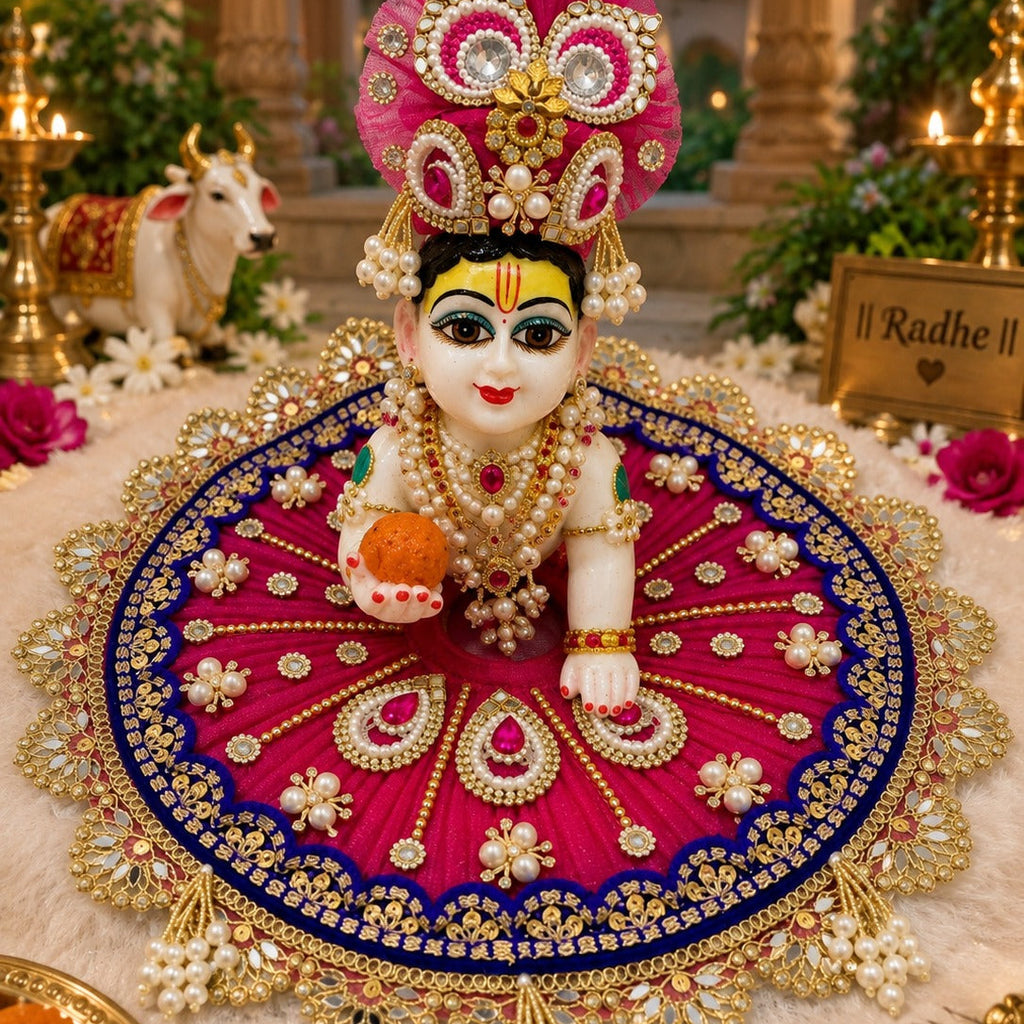 Shyam's Royal Magenta Crown Ensemble