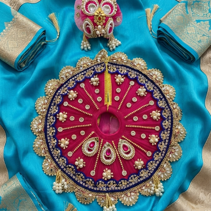Shyam's Royal Magenta Crown Ensemble