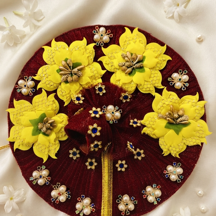 Royal Maroon & Gold Poinsettia