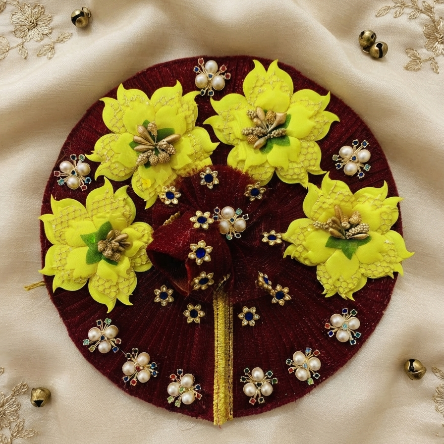 Royal Maroon & Gold Poinsettia