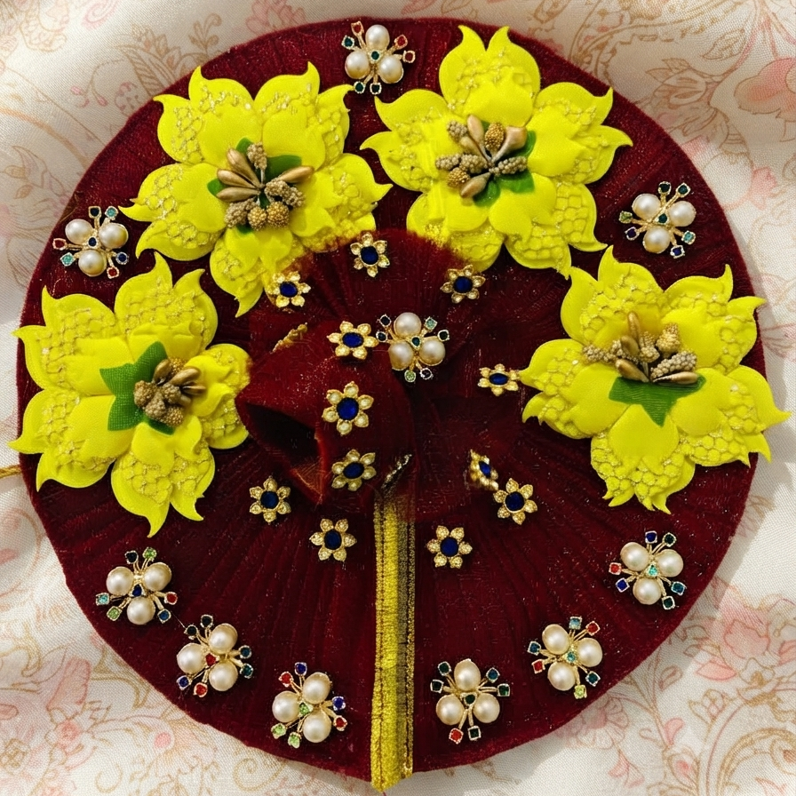 Royal Maroon & Gold Poinsettia