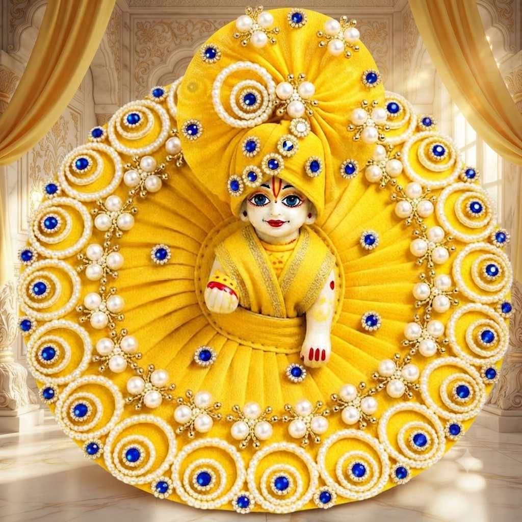 Yellow Aura Laddu ji Attire