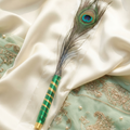 Royal Peacock Feather Mor Chadi | Premium Designer Shringar Accessory | Elegant Krishna Ji Adornment