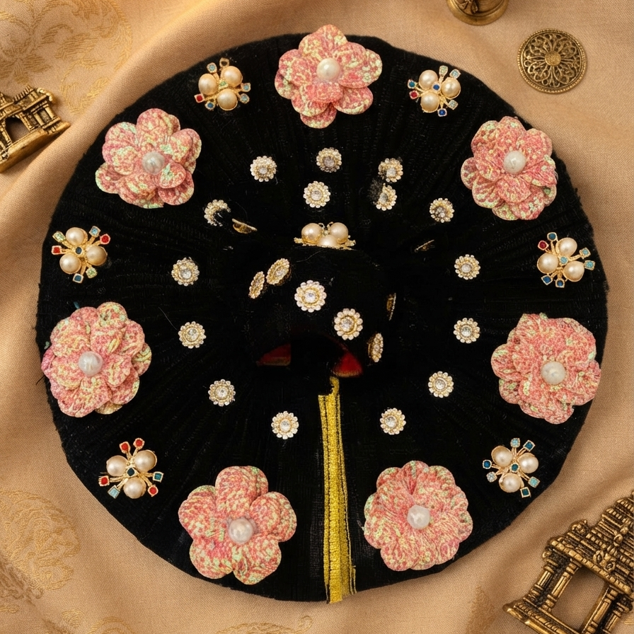 Gulbahar Black Velvet Poshak