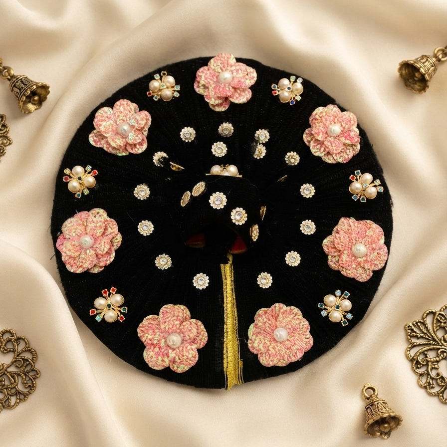 Gulbahar Black Velvet Poshak