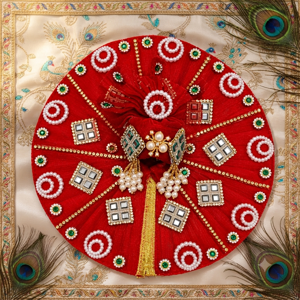 Royal Crimson Jarkan Poshak