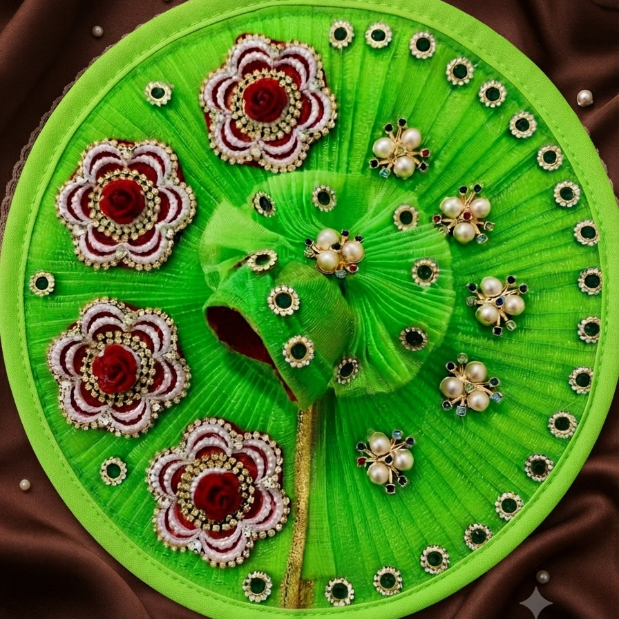 Emerald Bloom Laddu Gopal Designer Outfit